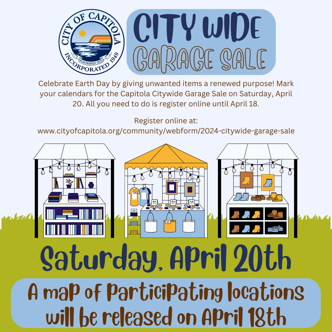 2024 Citywide Garage Sale City of Capitola California